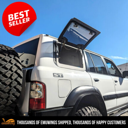 Emuwing Gullwing Window Kit - Nissan Patrol Y61 GU LWB (1997–2015)