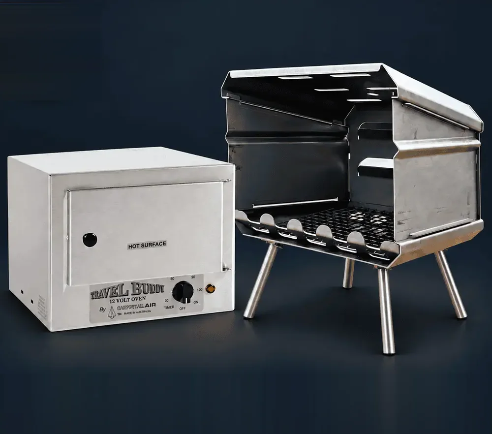 1st prize: Travel Buddy oven and The Bush Telly camping fire pit